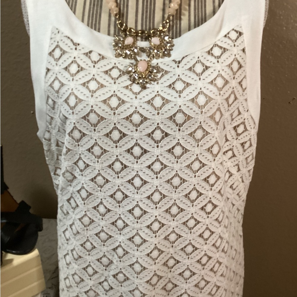 JESSICA HOWARD Elegant White Lace Dress - Picture 4 of 14
